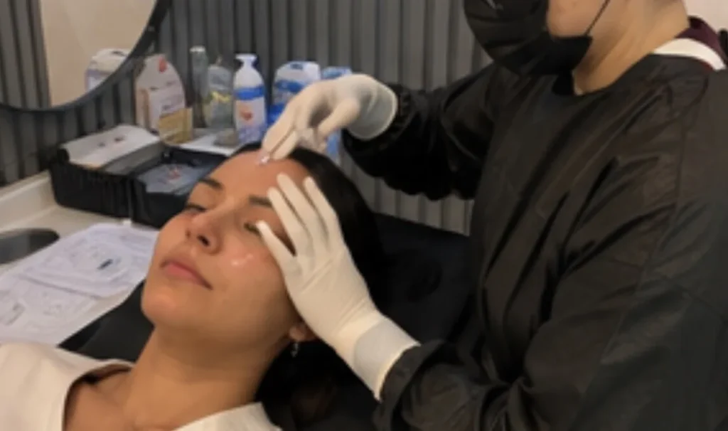 Cuidados durante procedimento de estética facial